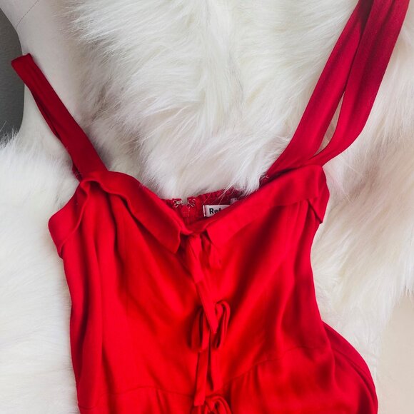 Reformation Eddie Midi Dress in Red - Picture 10 of 10